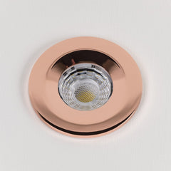 LED Downlights Rose Gold CCT Fire Rated LED Dimmable 10W IP65 Downlight