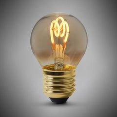 2w E27 ES Vintage Edison Golf Ball LED Light Bulb 1800K T-Spiral Filament High CRI Dimmable