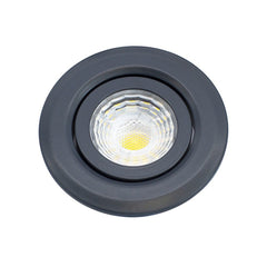 Anthracite Tiltable 4K Natural White Fire Rated LED 6W IP44 High CRI Dimmable Downlight
