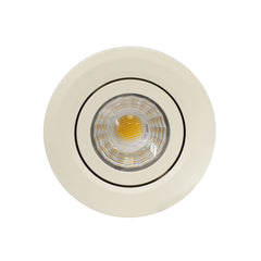 Cream Tiltable 4K Natural White Fire Rated LED 6W IP44 High CRI Dimmable Downlight