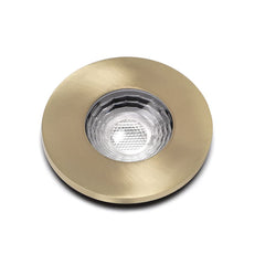Brushed Brass GU10 Fire Rated IP65 Downlight