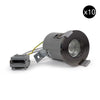10 PACK - Black Nickel GU10 Fire Rated IP65 Downlight - SE Home