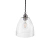 Potter Clear Glass Pendant Light - Nickel - SE Home