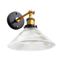 Romilly Etched Glass Funnel French Style Wall Light - SE Home