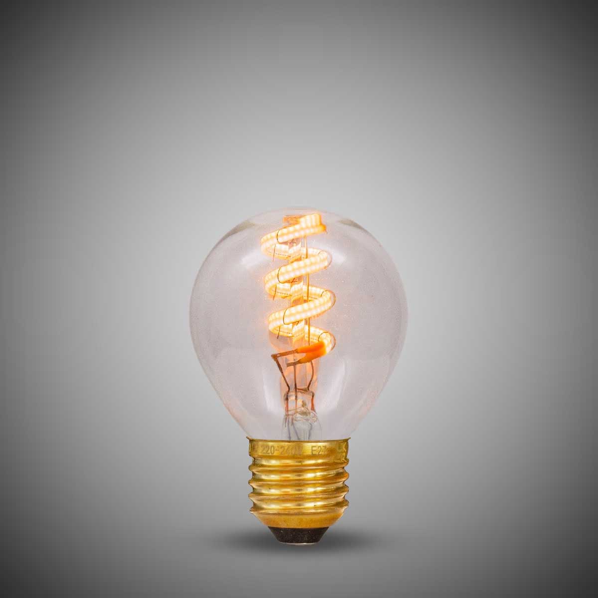 3W Golfball G45 Dim to warm E27 Clear LED Bulb - SE Home