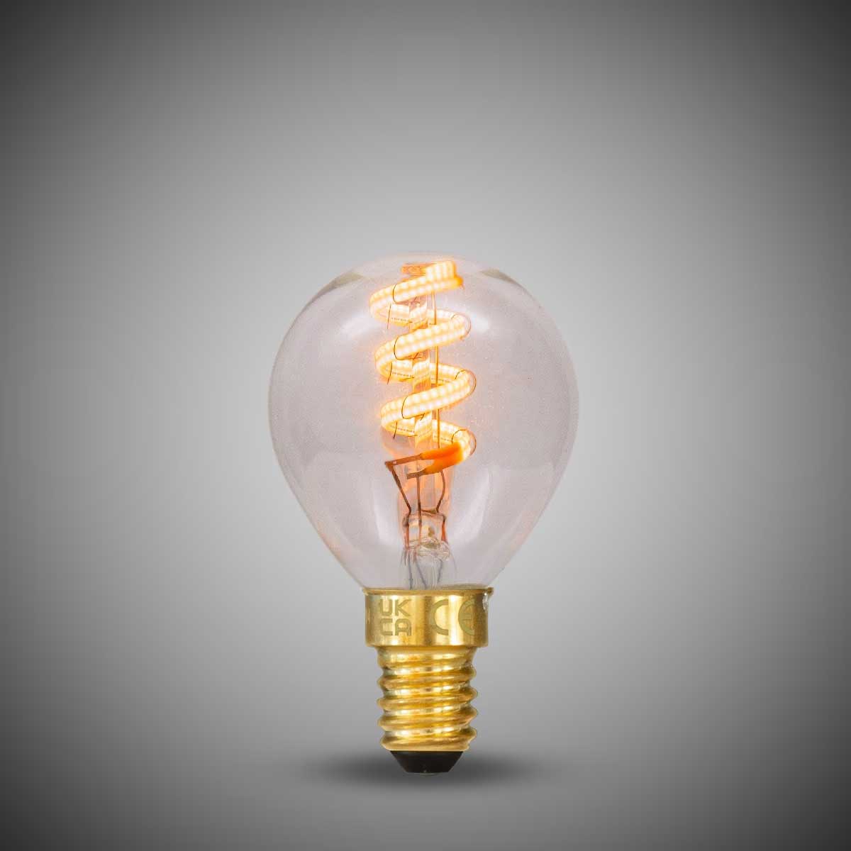 3W Golfball G45 Dim to warm E14 Clear LED Bulb - SE Home