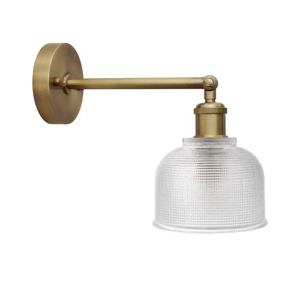 Bronte Prismatic Glass Wall Light - Brass - SE Home