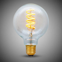 7W Globe G95 Dim to warm E27 Clear LED Bulb - SE Home