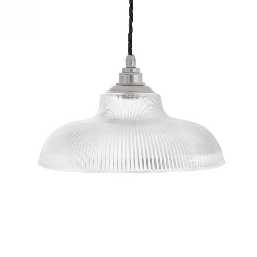 Austen Frosted Glass Pendant Light - Nickel - SE Home