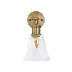 Rosetti Dapple Glass Wall Light - Brass - SE Home