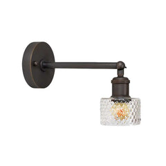 Dante Petite Prismatic Glass Wall Light - Bronze - SE Home