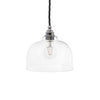 Tennyson Clear Glass Pendant Light - Nickel - SE Home