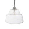 James Step Glass Pendant Light - Nickel - SE Home