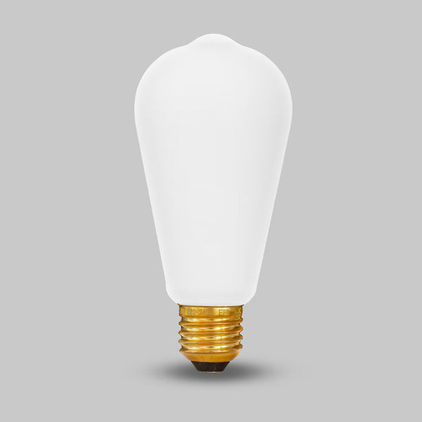8W 2800K Warm White E27 Matt White ST64 Teardrop Dimmable High CRI LED Light Bulb