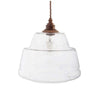 James Step Glass Pendant Light - Old English Brass - SE Home