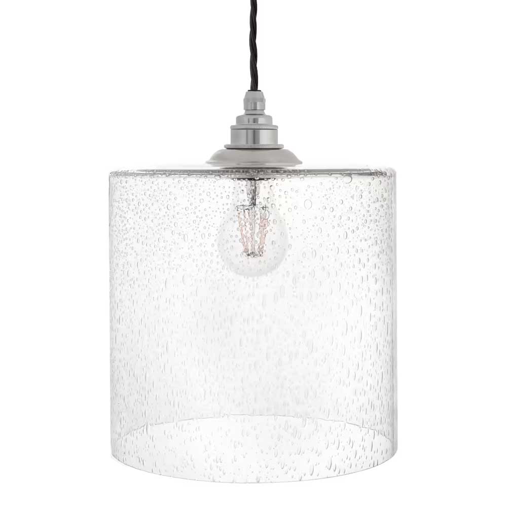 Lowell Bubble Glass Pendant Light - Nickel - SE Home