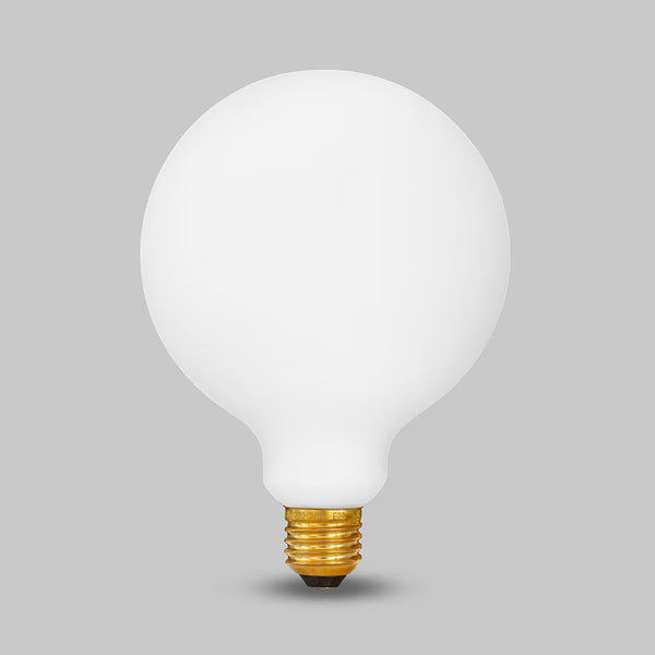 8W 2800K Warm White E27 Matt White G125 Dimmable High CRI LED Light Bulb