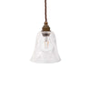 Rosetti Dapple Clear Glass Pendant Light - Old English Brass - SE Home