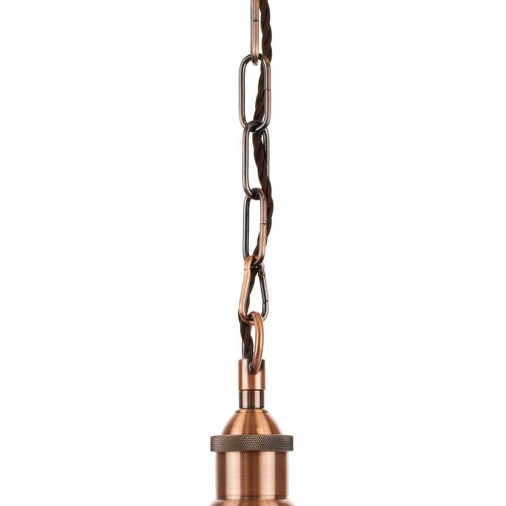 Antique Copper Decorative Bulb Holder with Chain - SE Home