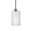 Henley Cylinde Glass Pendant Light - Nickel - SE Home