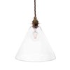 Thomas Clear Glass Pendant Light - Old English Brass - SE Home