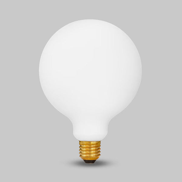 8W 2800K Warm White E27 Matt White G125 Dimmable LED Light Bulb - SE Home