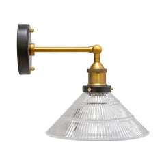 Romilly Etched Glass Funnel French Style Wall Light - SE Home