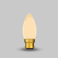 4W 2800K Warm White B22 Matt White Candle Dimmable LED Light Bulb - SE Home