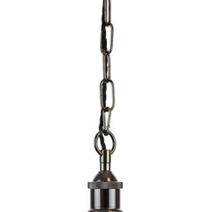 Lowell Grand Clear Large Glass Cylinder Pendant Light - Black Nickel - SE Home