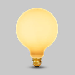 8W 2800K Warm White E27 Matt White G125 Dimmable LED Light Bulb - SE Home
