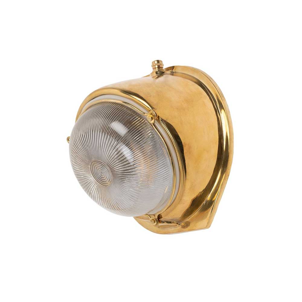 Kingly Polished Brass IP66 Rated Wall Light - The Outdoor & Bathroom Collection