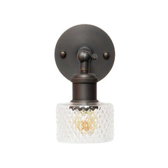 Dante Petite Prismatic Glass Wall Light - Bronze - SE Home