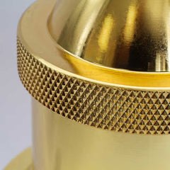 Gold Decorative Bulb Holder with Brown Twisted Cable - SE Home