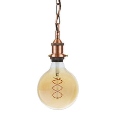 Antique Copper Decorative Bulb Holder with Chain - SE Home