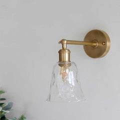 Rosetti Dapple Glass Wall Light - Brass