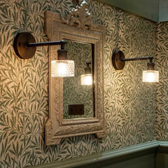 Dante Petite Prismatic Glass Wall Light - Bronze - SE Home