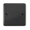 Curved Black Nickel 1 Gang Blank Plate - SE Home