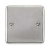 Curved Polished Chrome 1 Gang Blank Plate - SE Home