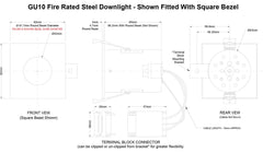 White Fire Rated Colour Changing Smart LED IP65 Downlight - SE Home