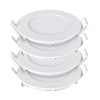 18W Recessed Round LED Downlight Mini Panel 220mm Diameter 6000K (Pack of 4)