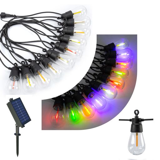 Solar RGB Meteor Show String Lights