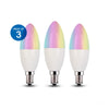 4.5W Smart Colour Changing Light Bulb E14 RGB CCT Colour Changing Bulbs (Pack of 3)