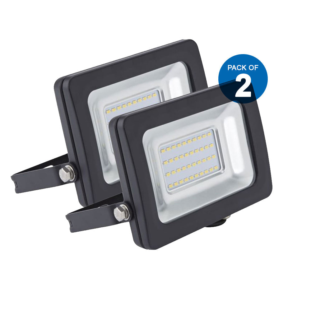 20W LED Floodlights 6000K (Pack of 2)