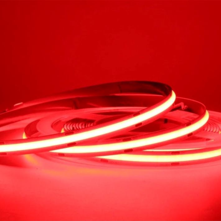 5 Meter 24V LED COB Strip Red IP20 (Power Supply Not Included)