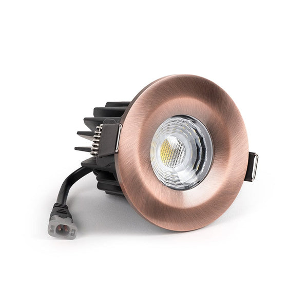 Antique Copper CCT Fire Rated LED Dimmable 10W IP65 Downlight - SE Home