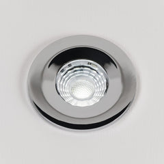 Polished Chrome CCT Fire Rated LED Dimmable 10W IP65 Downlight - SE Home