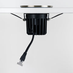Brushed Chrome CCT Fire Rated LED Dimmable 10W IP65 Downlight - SE Home