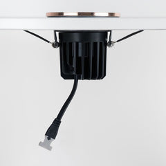Polished Copper CCT Fire Rated LED Dimmable 10W IP65 Downlight - SE Home