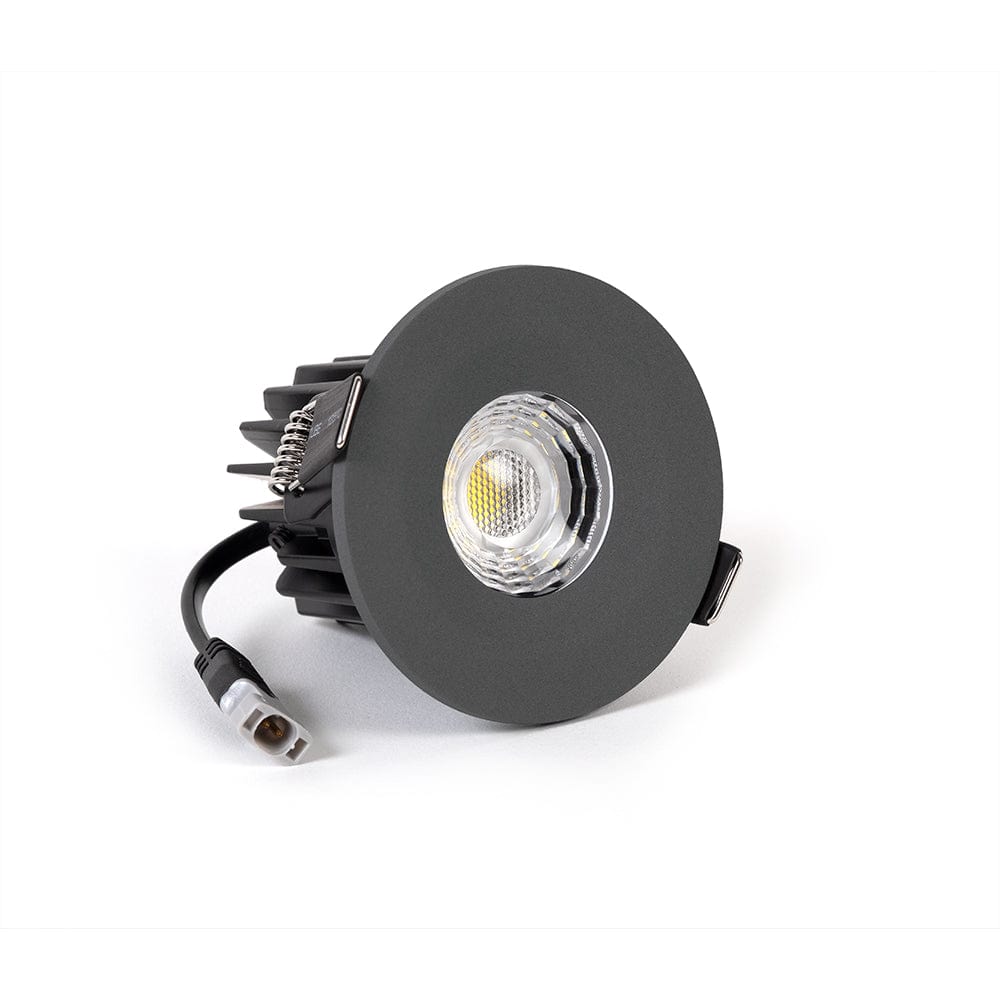 Graphite Grey CCT Fire Rated LED Dimmable 10W IP65 Downlight - SE Home