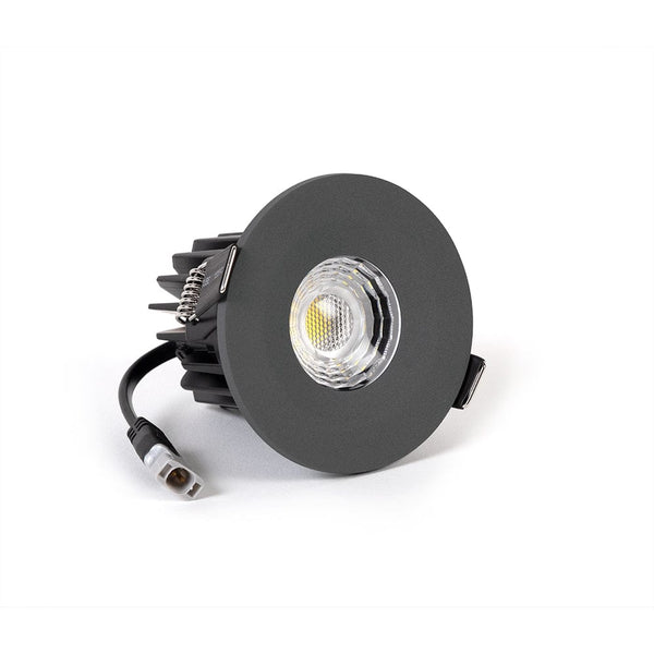 Graphite Grey CCT Fire Rated LED Dimmable 10W IP65 Downlight - SE Home
